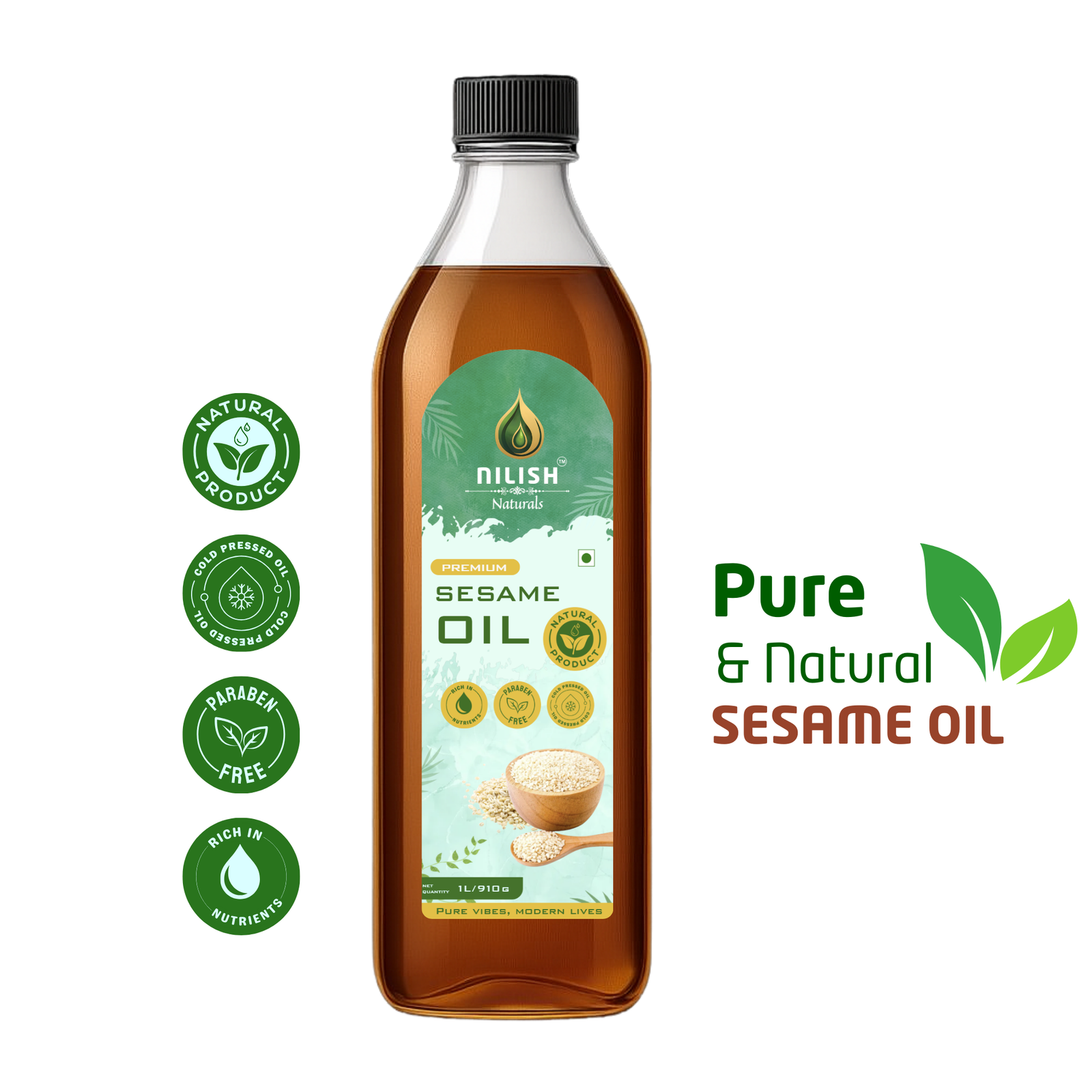 Sesame Oil  | Cold Pressed Sesame Oil | Sesame Oil | 100% Pure Natural Sesame Oil