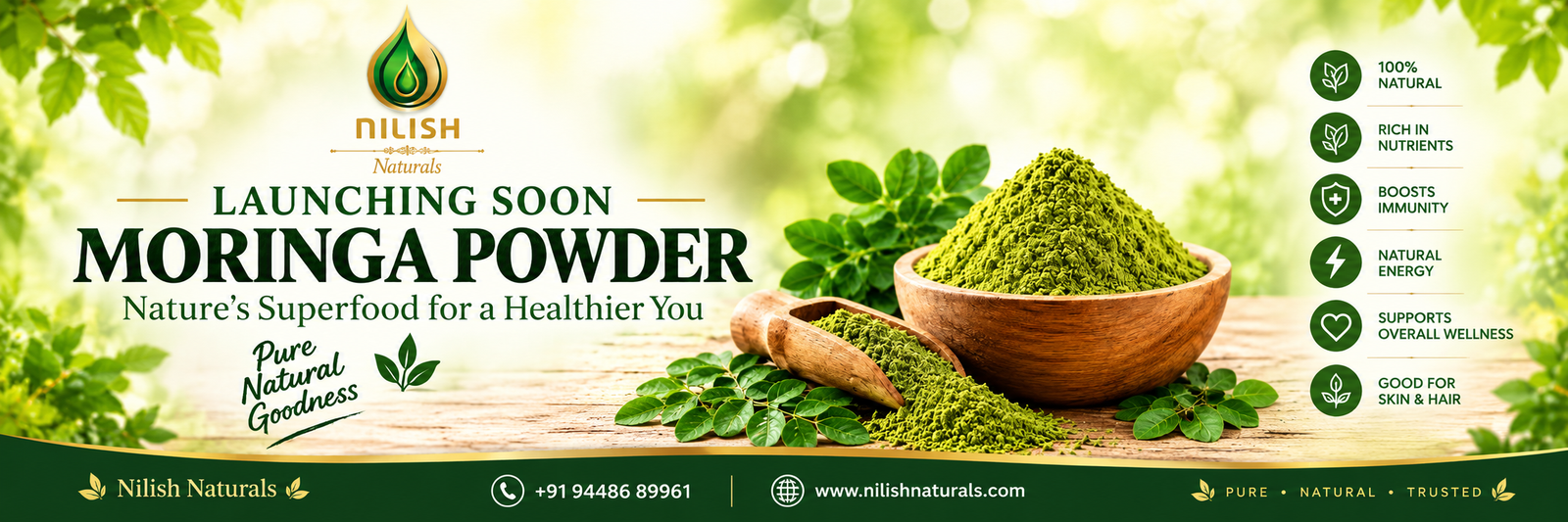 Nilish Naturals Moringa Powder Launch